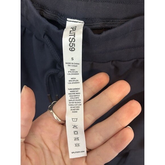 Splits 59 NWOT Womens Small Supplex Cargo Pants Jogger Navy Pockets Sweatpants - Picture 5 of 11